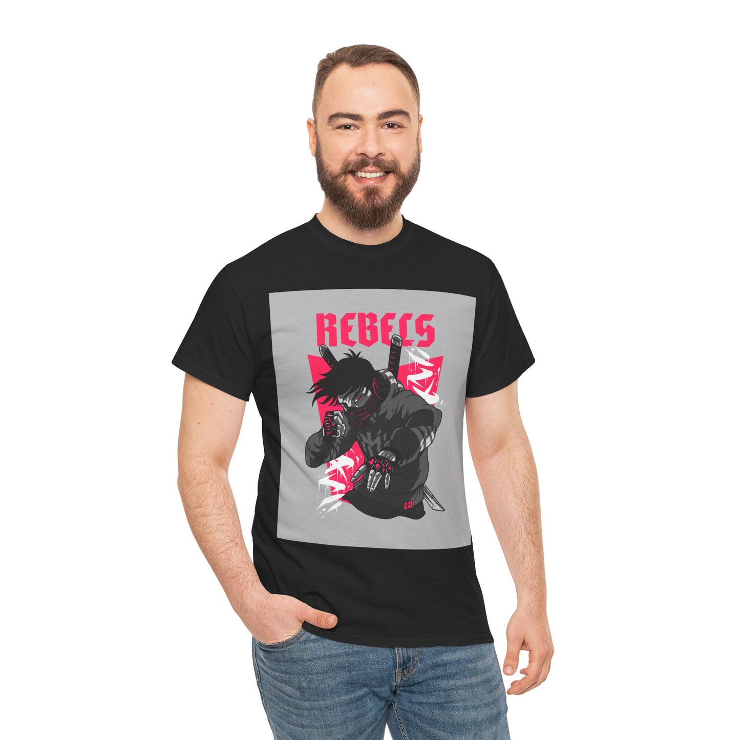 Rebels Graphic Tee — Punk Anime Streetwear T‑Shirt