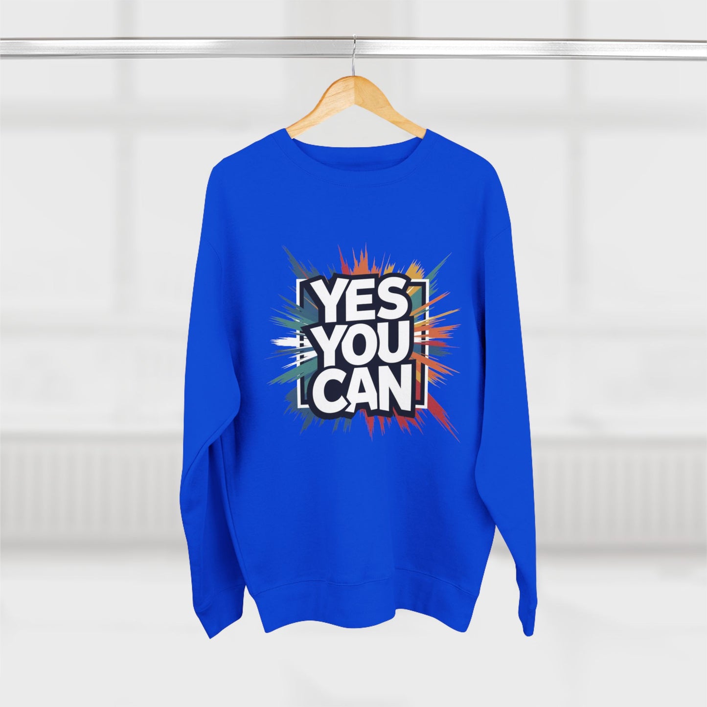 Yes You Can Crewneck Sweatshirt — Motivational Crewneck for Positive Vibes