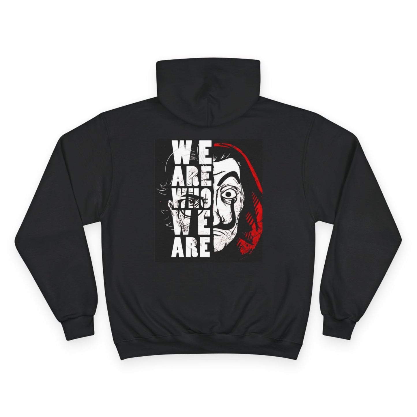 Salvador Dali Mask Graphic Hoodie — "We Are All We Are" Back Print"