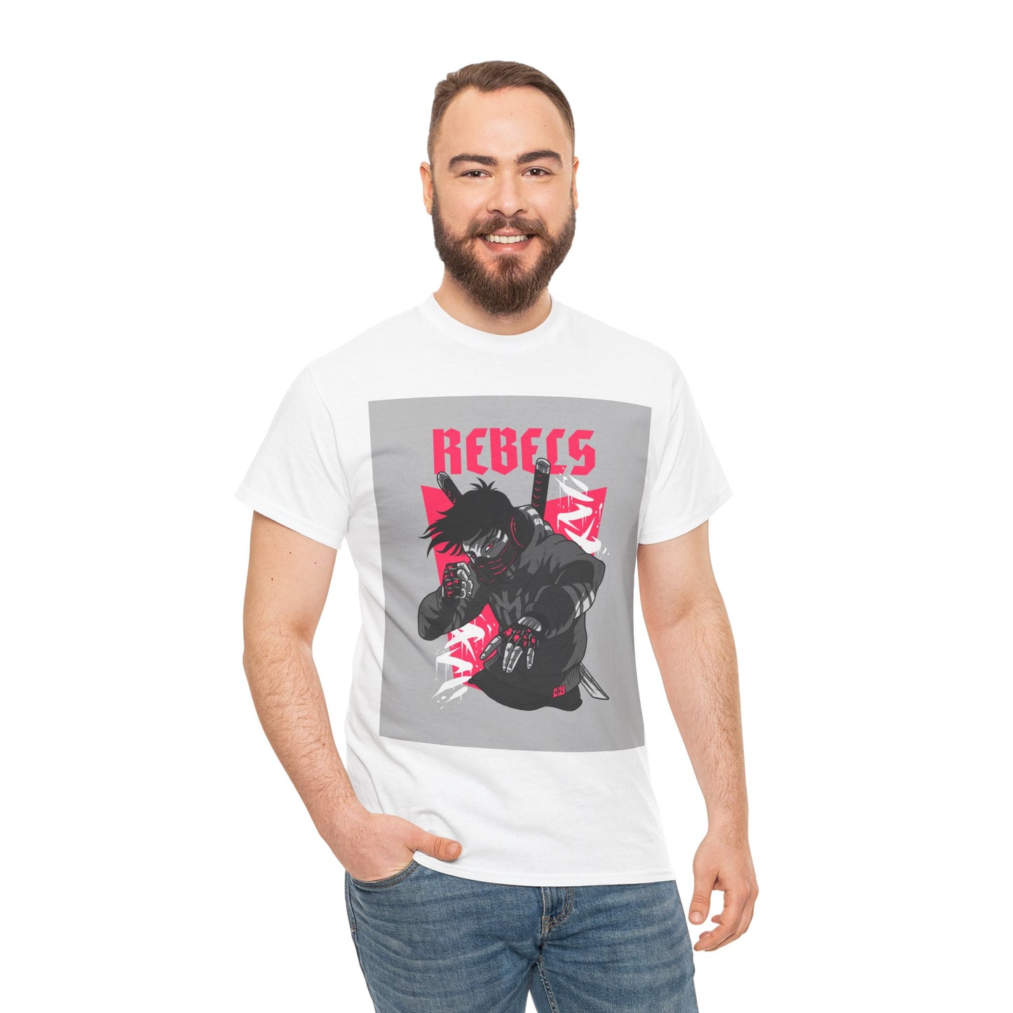 Rebels Graphic Tee — Punk Anime Streetwear T‑Shirt